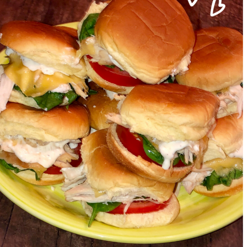 Turkey Sliders on a Plate