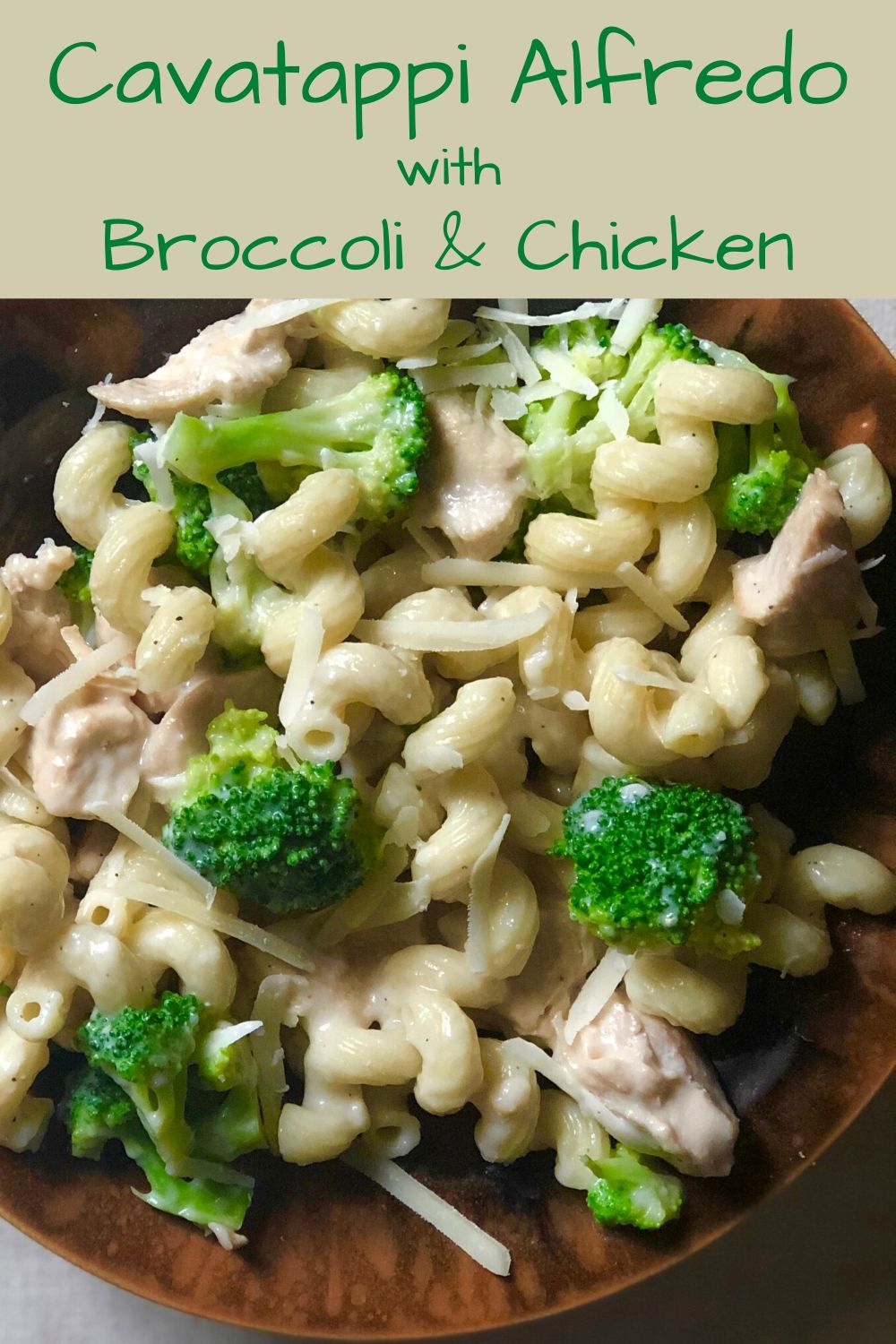 Cavatappi Alfredo with Broccoli & Chicken HOORAH to Health