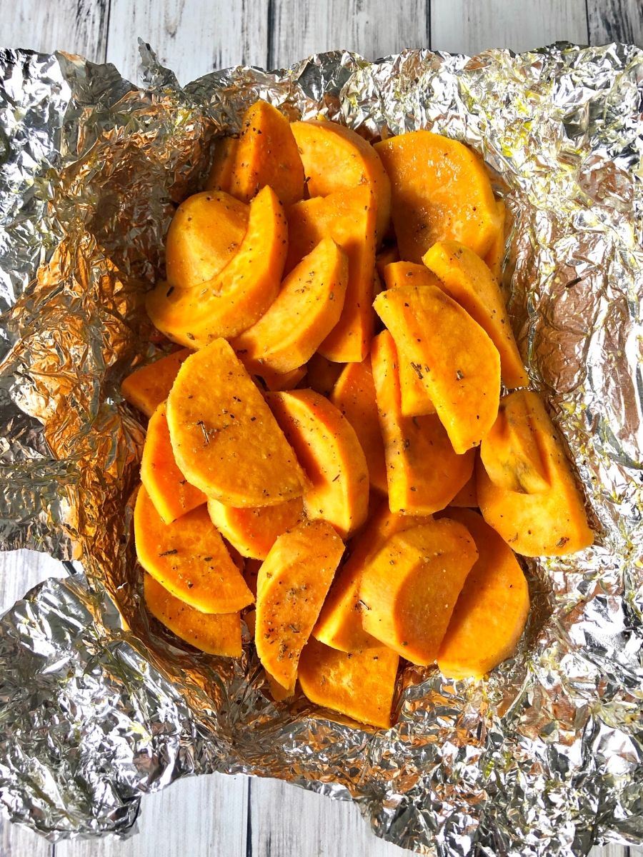 Grilled Sweet Potatoes in Foil HOORAH to Health