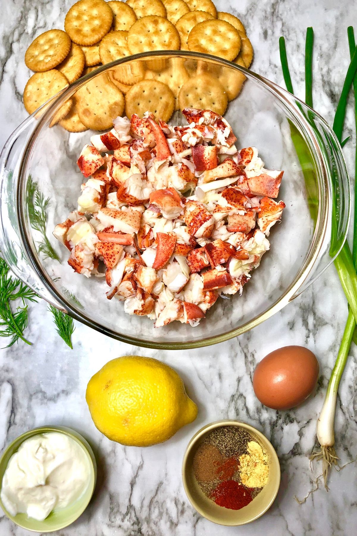 Lobster Cakes with Lemon Dill Yogurt Sauce HOORAH to Health