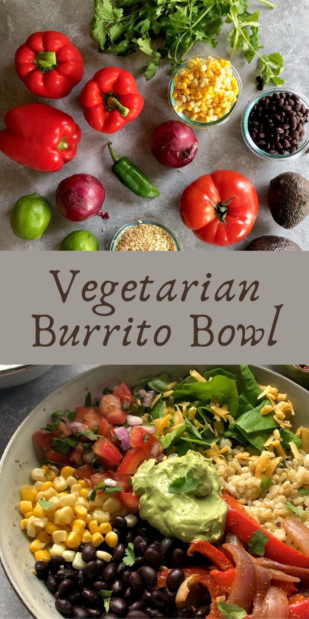 Vegetarian Burrito Bowl with Avocado Sauce HOORAH to Health