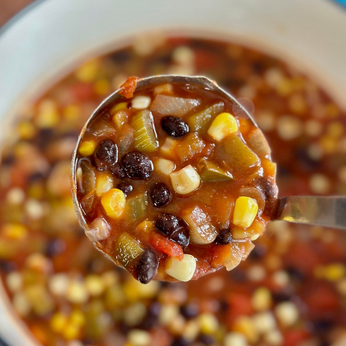 Southwestern Soup with Black Beans & Corn - HOORAH to Health